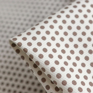 Pois Taupe Cotton Pique