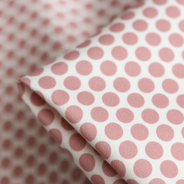 Spot Blush Stretch Cotton Sateen