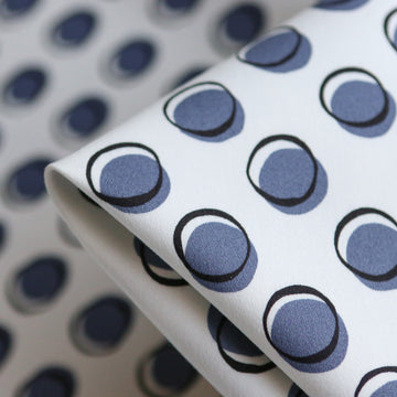 Double Spot Wedgewood Stretch Cotton