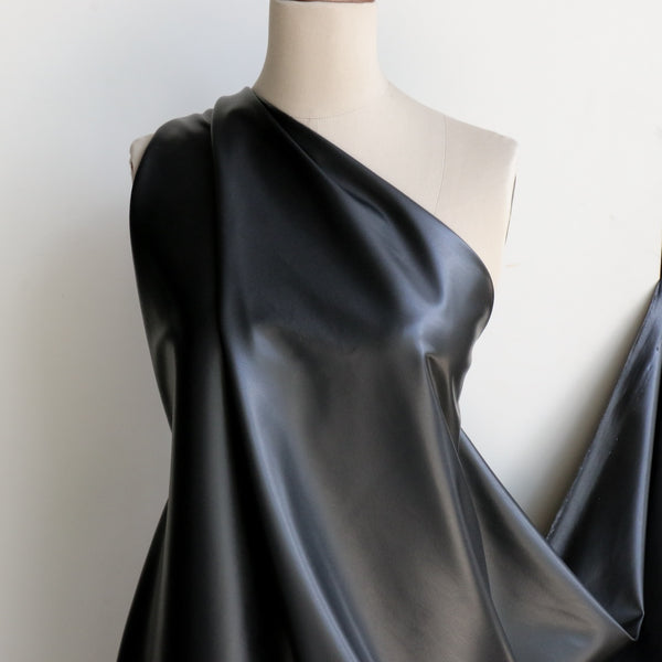 Black Faux Leather