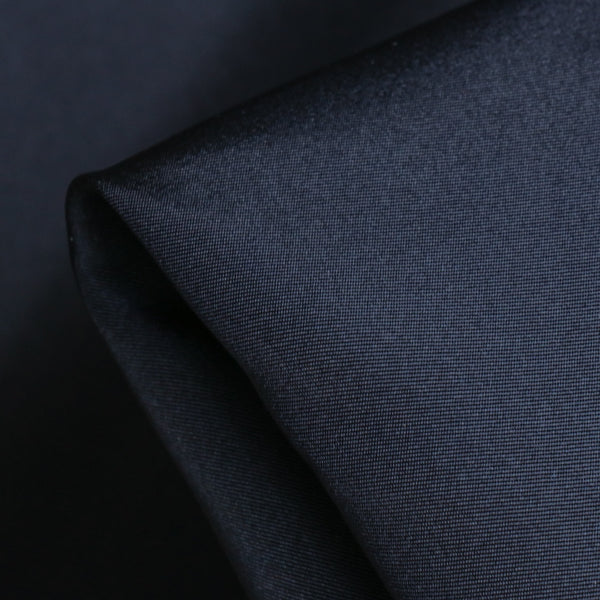 Ottoman French Navy Silk Taffeta