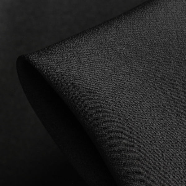 Nero Seta Stretch Crepe De Chine
