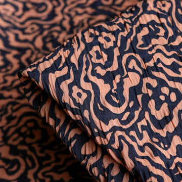 Amber Ripple Crinkle Viscose