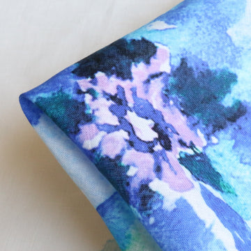 Watercolour Poppies Printed LInen