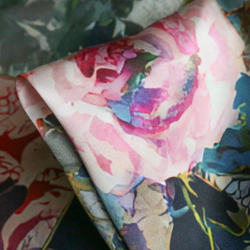 Porcelain Garden Silk Satin