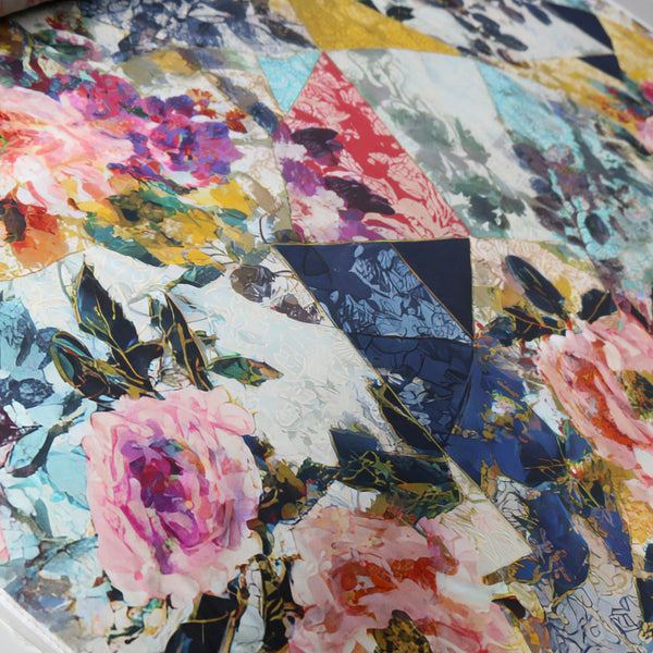 Porcelain Garden Silk Satin