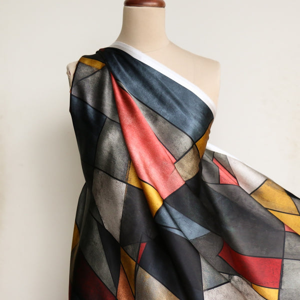Abstract Study Silk Satin