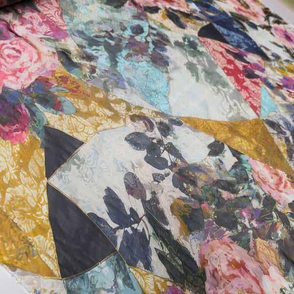 Porcelain Garden Silk Chiffon