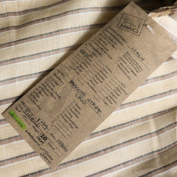Biscotti Stripe Lino