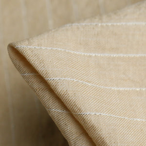 Lino Lurex Desert Sand/Gold Stripe