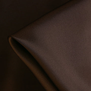 Remnant of Chocolate Silk Satin - 22mm