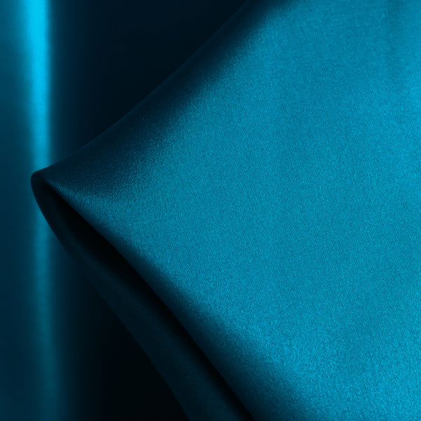 Topaz Blue Silk Satin - 22mm