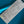 Topaz Blue Silk Satin - 22mm
