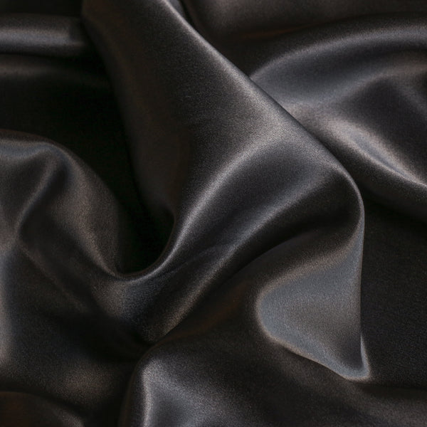 Charcoal Silk Satin - 22mm