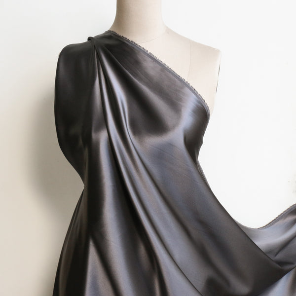 Charcoal Silk Satin - 22mm