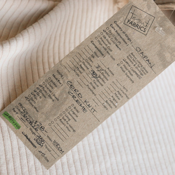 Cord Knit Creme