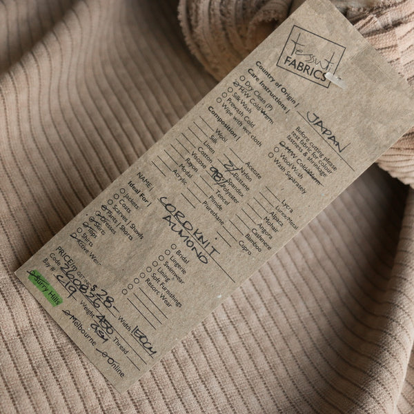 Cord Knit Almond