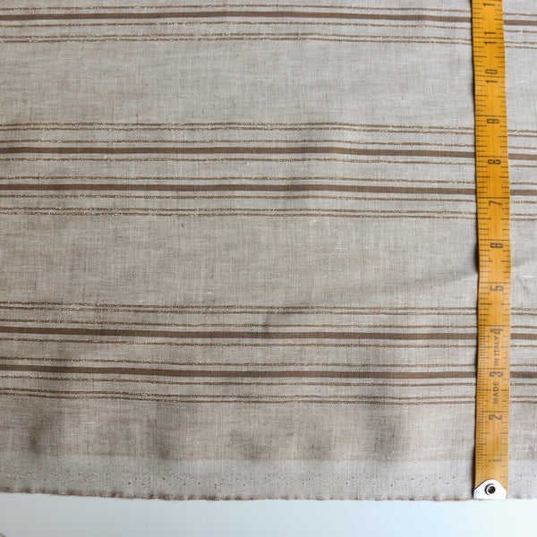 Cremona Lurex Stripe - Caffe