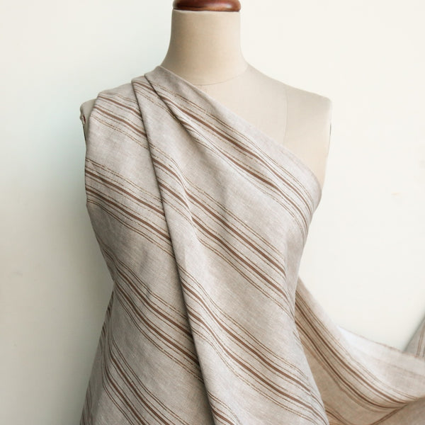 Cremona Lurex Stripe - Caffe