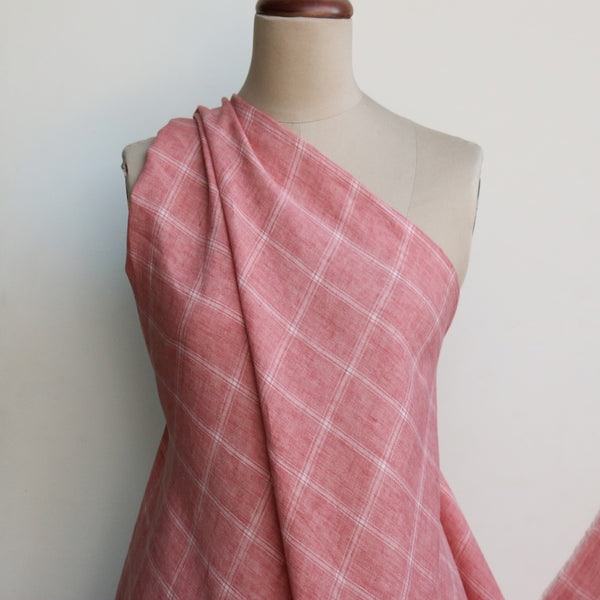 Michela Check Strawberry Linen