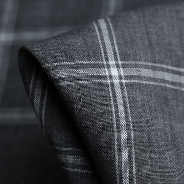 Michela Check Pepper Linen