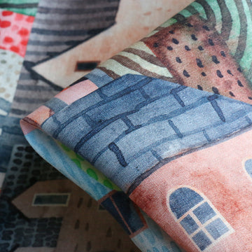 Takes A Village Printed Linen