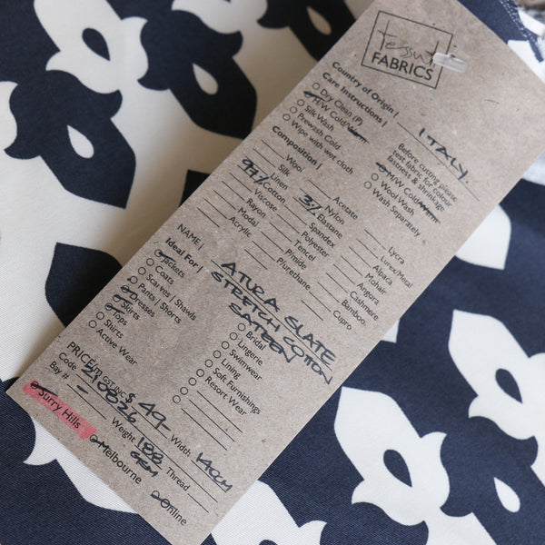 Atura Slate - Stretch Cotton Sateen