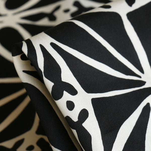 Tiwi Black Border Print Cotton Poplin