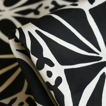 Tiwi Black Border Print Cotton Poplin