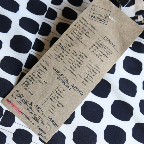 Mirror Spots - Stretch Cotton Poplin