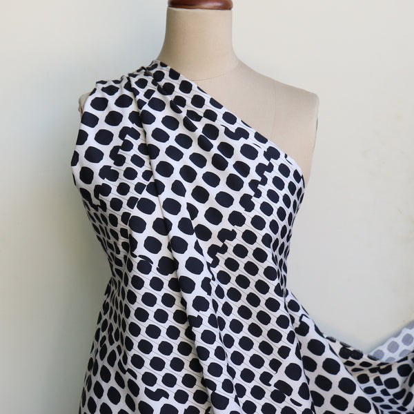 Mirror Spots - Stretch Cotton Poplin