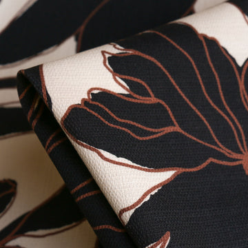 Toscana Fleur - Stretch Textured Cotton