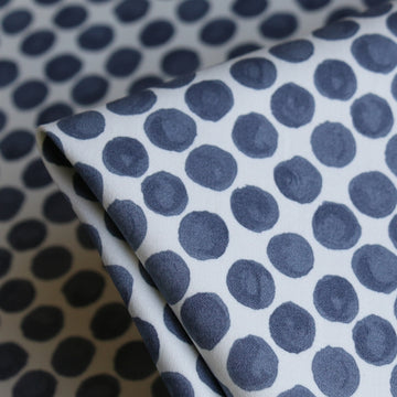 Pois Slate - Stretch Cotton Sateen