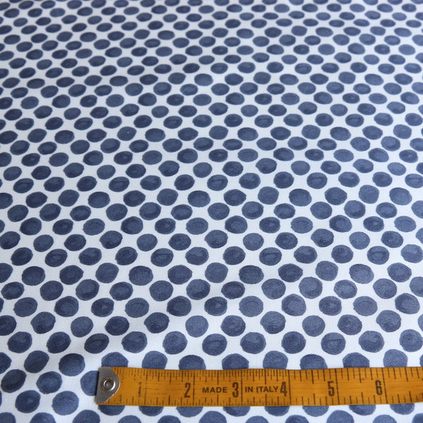 Pois Slate - Stretch Cotton Sateen