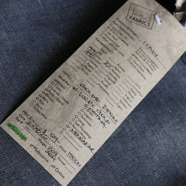Goldie Denim with Lurex Coating