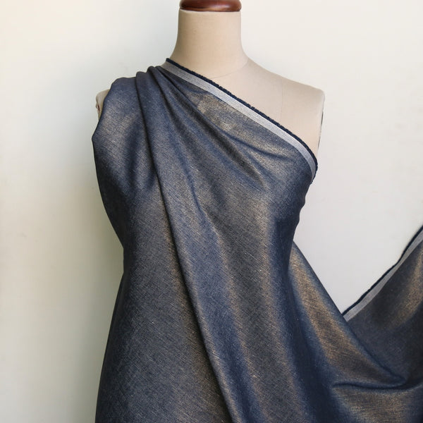 Goldie Denim with Lurex Coating