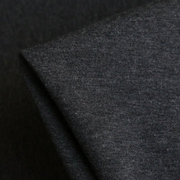 Middle Stretch Charcoal Melange Cotton Jersey