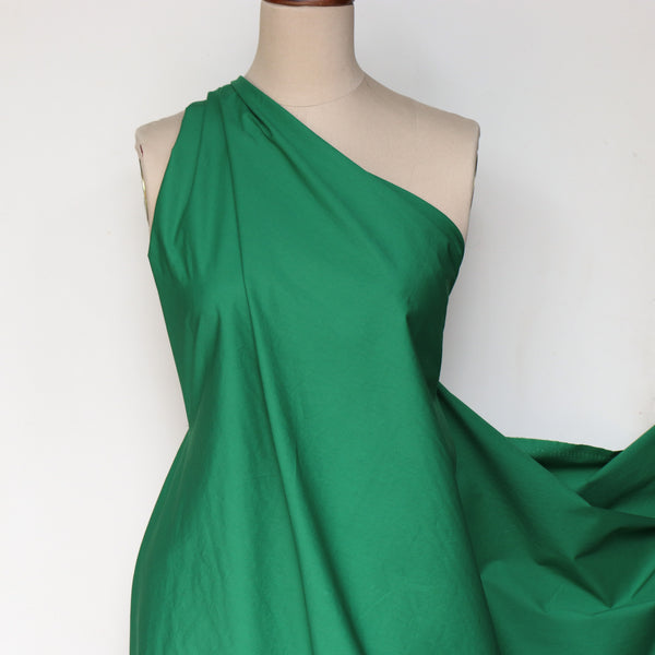 Lamatina Clover Green Cotton Poplin