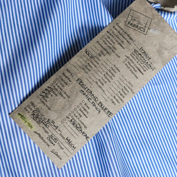 Positano Bluette Shirting