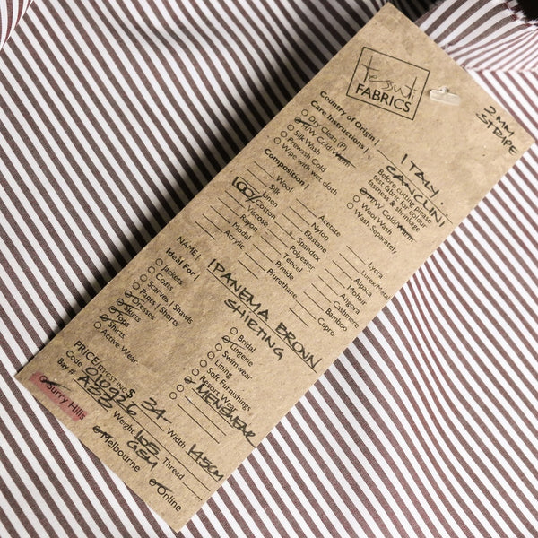 Ipanema Brown Shirting