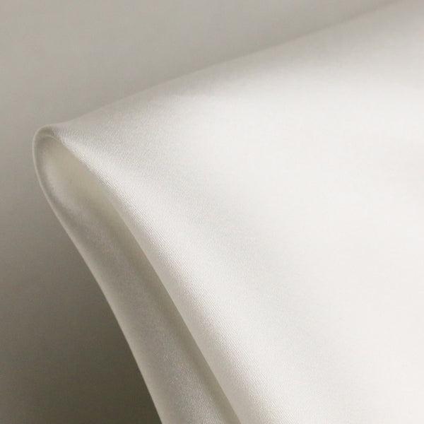 Nikki Ivory Stretch Silk Satin