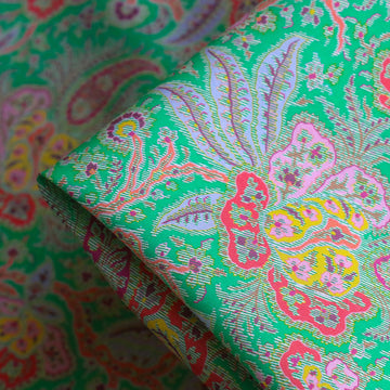 Kaleidoscopic Paisley Green - Liberty Tana Lawn™