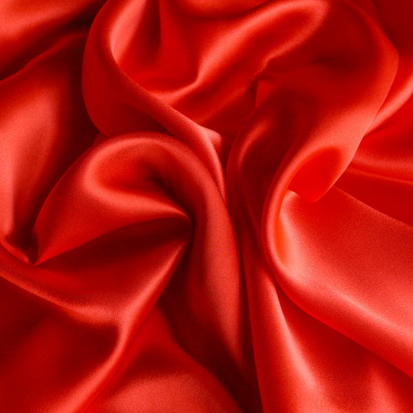 Tangerine Silk Satin - 19mm
