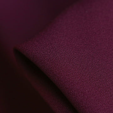 Cady Garnet Satin-Backed Crepe