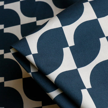 Tagliato Blu Stretch Poplin