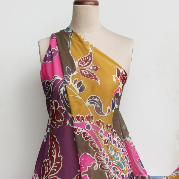 Taormina Rosa Silk Georgette