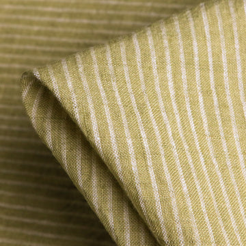 Ilona Stripe Pistachio - Washed Linen
