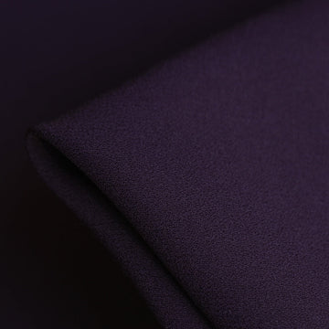 Lucia Eggplant Satin Backed Wool/Acetate/Viscose