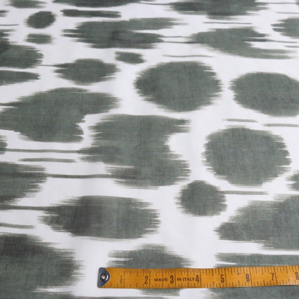 Ikat Sage Cotton Voile