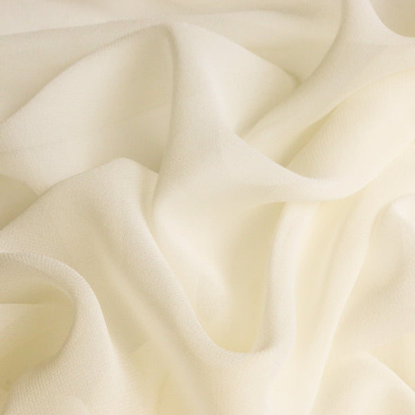 Ivory Silk Georgette